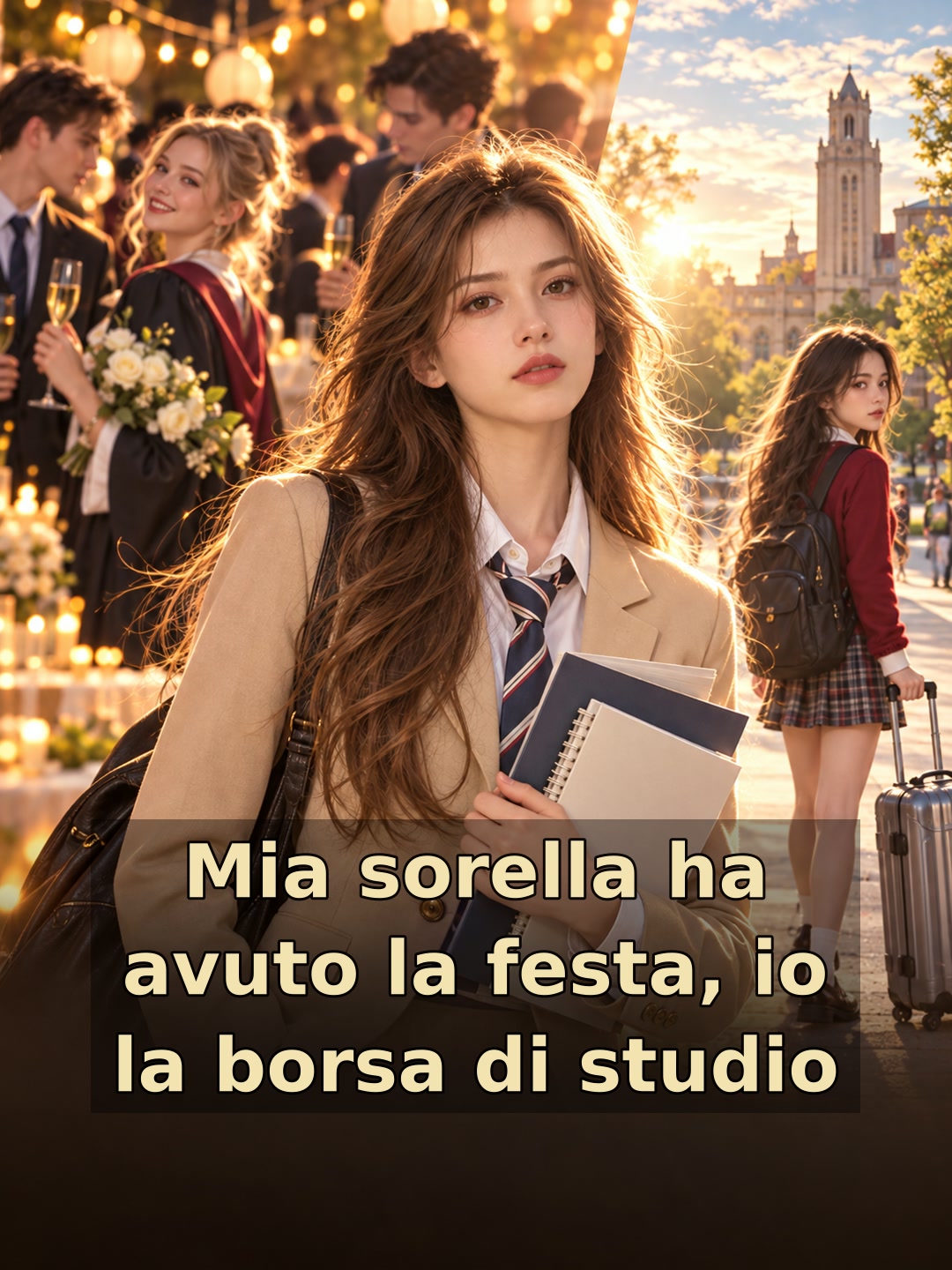 Mia sorella ha avuto la festa, io la borsa di studio