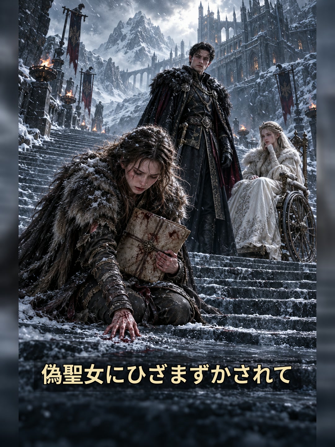 偽聖女にひざまずかされて