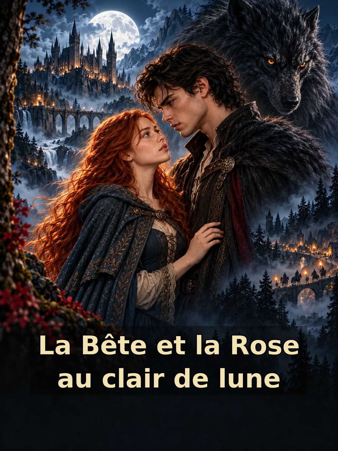 La Bête et la Rose au clair de lune