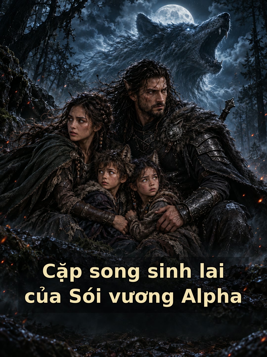 Cặp song sinh lai của Sói vương Alpha