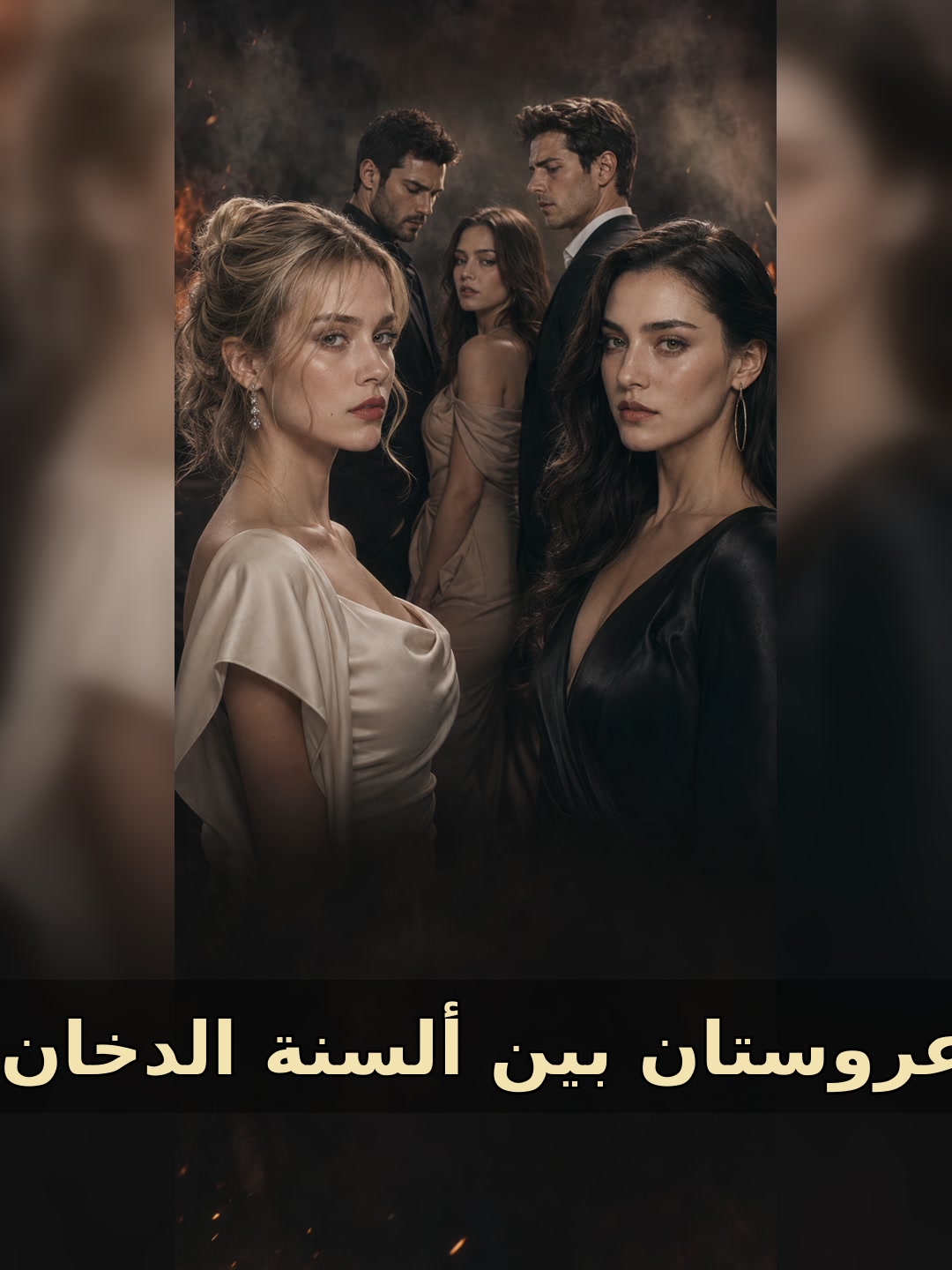 عروستان بين ألسنة الدخان