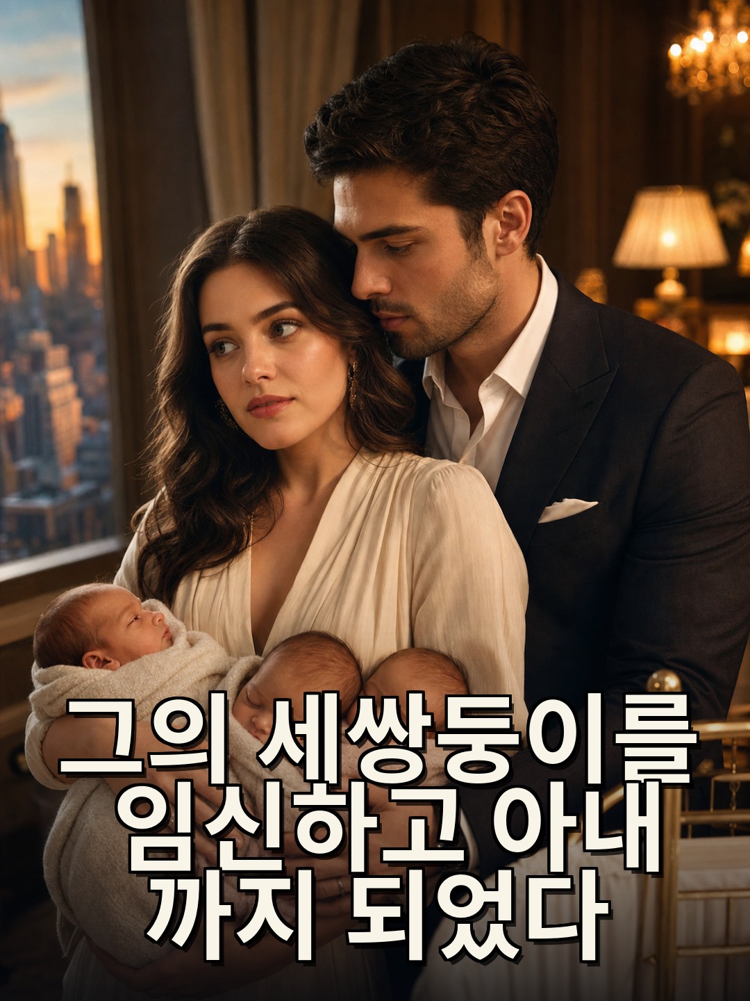 그의 세쌍둥이를 임신하고 아내까지 되었다