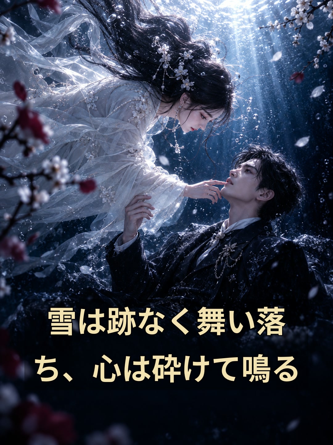 雪は跡なく舞い落ち、心は砕けて鳴る