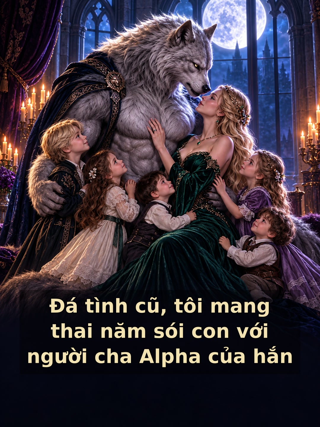 Đá tình cũ, tôi mang thai năm sói con với người cha Alpha của hắn