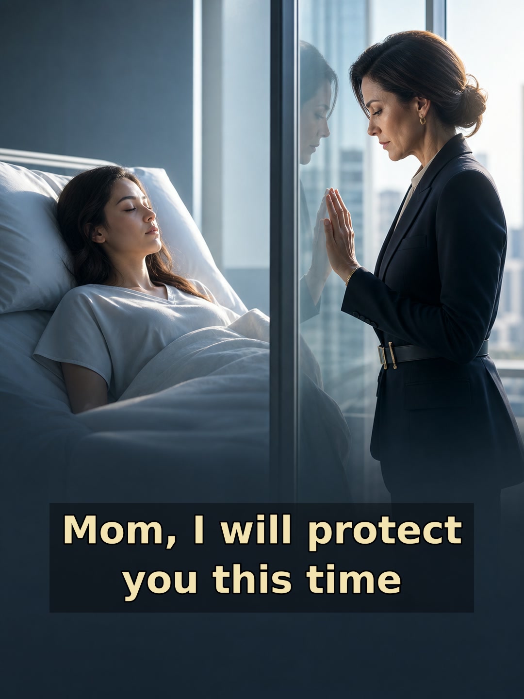 Mom, I will protect you this time