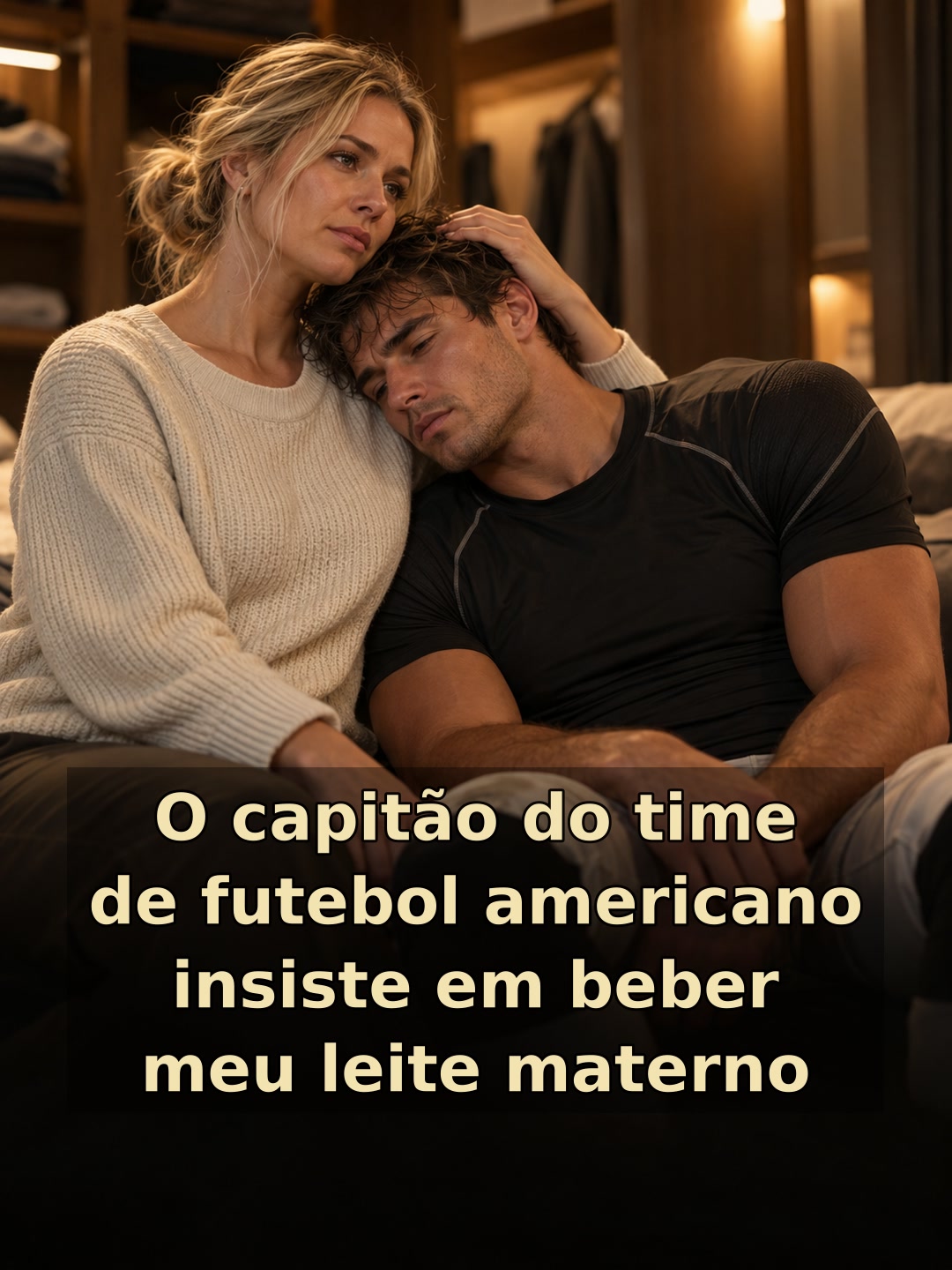 O capitão do time de futebol americano insiste em beber meu leite materno